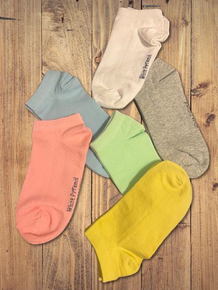 Plain Women Socket Socks Qty: 6 Pairs image 1